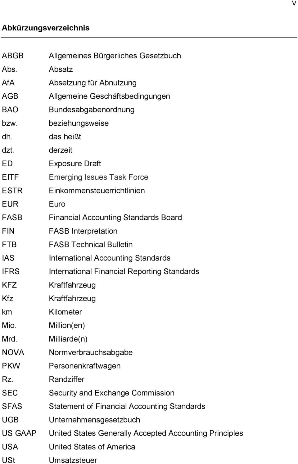 Emerging Issues Task Force Einkommensteuerrichtlinien Euro Financial Accounting Standards Board FASB Interpretation FASB Technical Bulletin International Accounting Standards International Financial