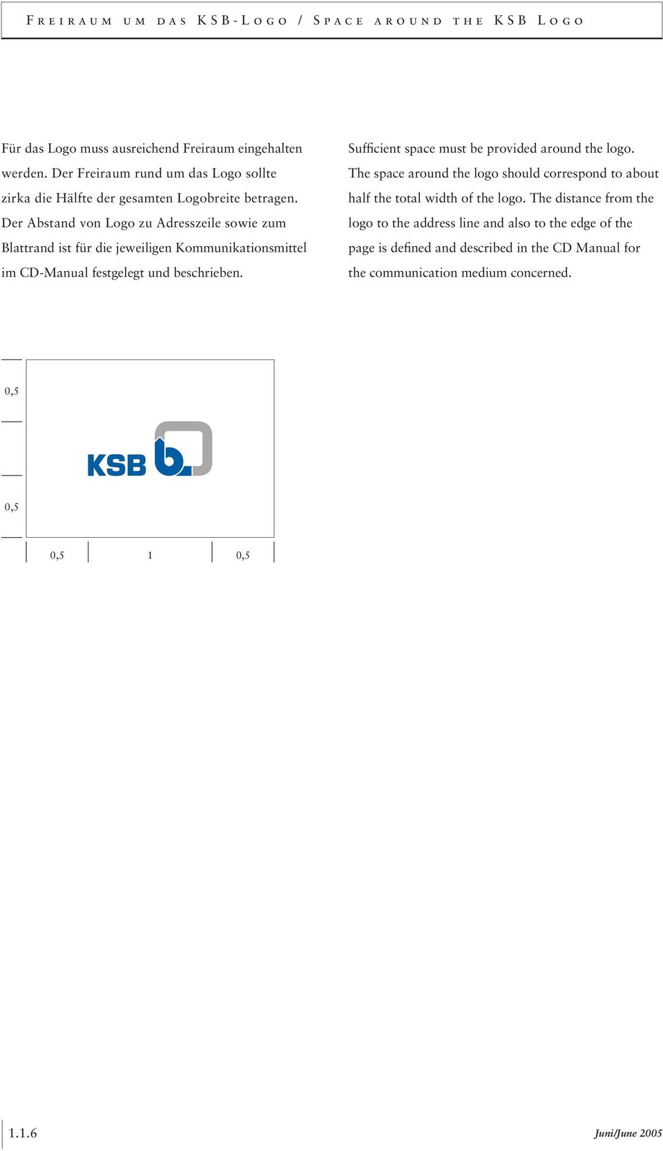 Der Abstand von Logo zu Adresszeile sowie zum Blattrand ist für die jeweiligen Kommunikationsmittel im CD-Manual festgelegt und beschrieben.