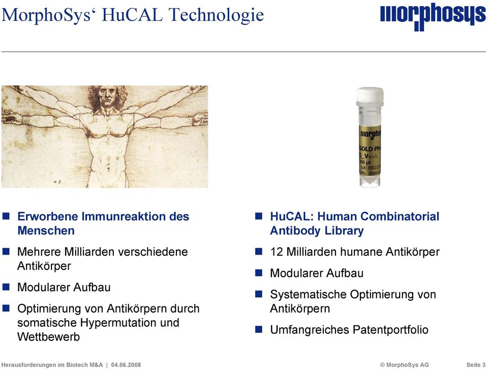 Hypermutation und Wettbewerb HuCAL: Human Combinatorial Antibody Library 12 Milliarden