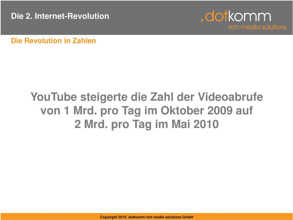 Zahlen YouTube steigerte die Zahl der