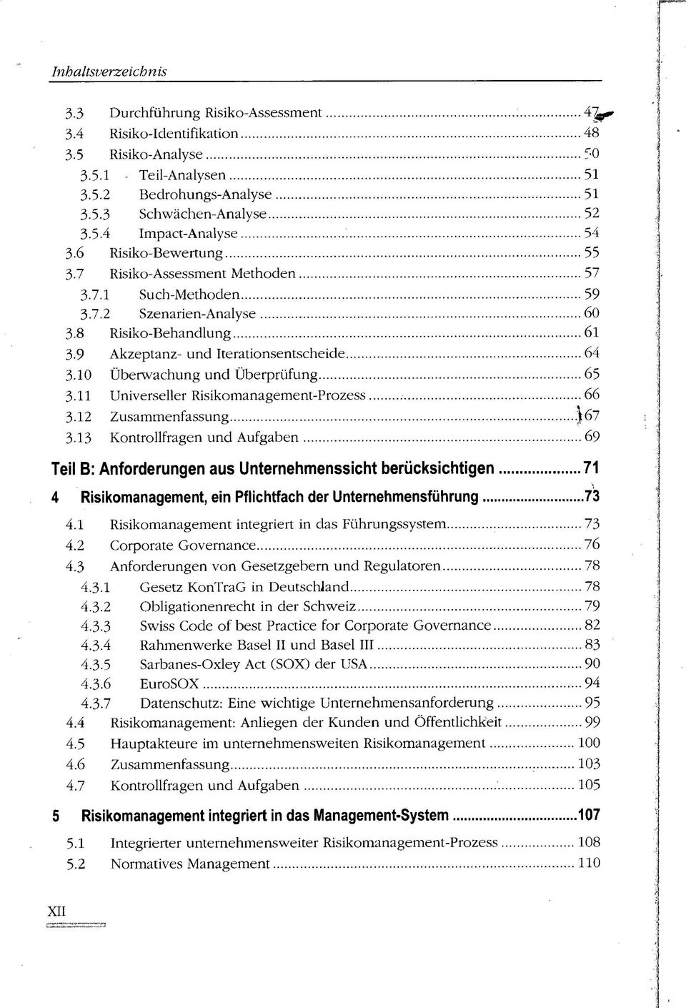 10 Überwachung und Überprüfung 65 3.11 Universeller Risikomanagement-Prozess 66 3.12 Zusammenfassung.)t67 3.