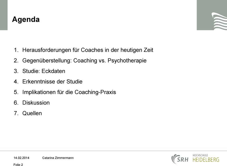 Gegenüberstellung: Coaching vs. Psychotherapie 3.