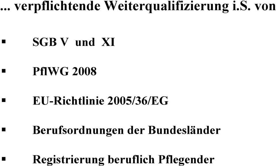 EU-Richtlinie 2005/36/EG Berufsordnungen
