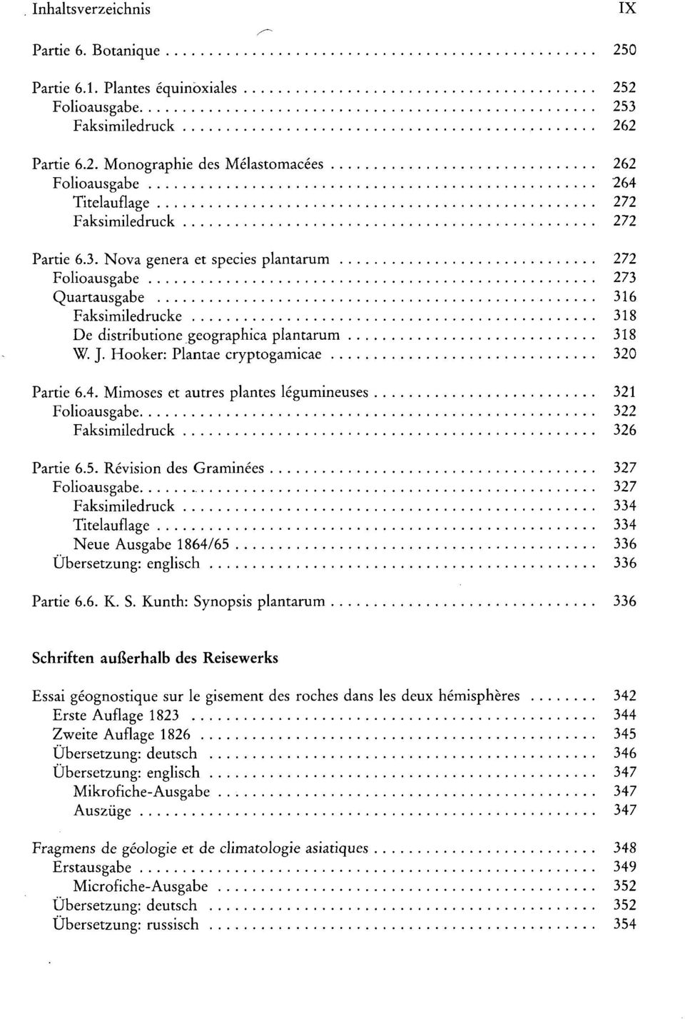 Mimoses et autres plantes legumineuses 321 Folioausgabe 322 Faksimiledruck 326 Partie 6.5.