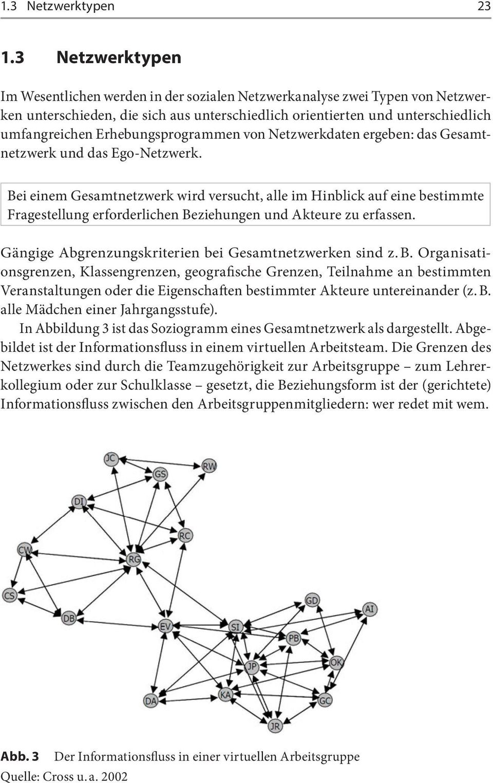 Erhebungsprogrammen von Netzwerkdaten ergeben: das Gesamtnetzwerk und das Ego-Netzwerk.