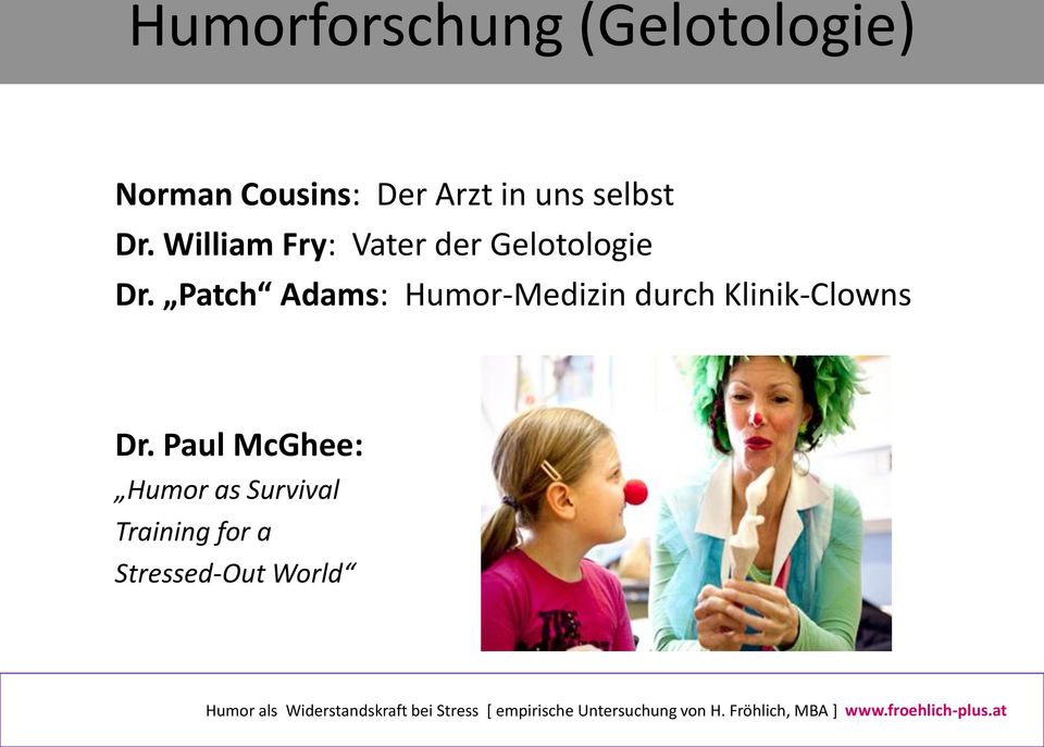 Patch Adams: Humor-Medizin durch Klinik-Clowns Dr.
