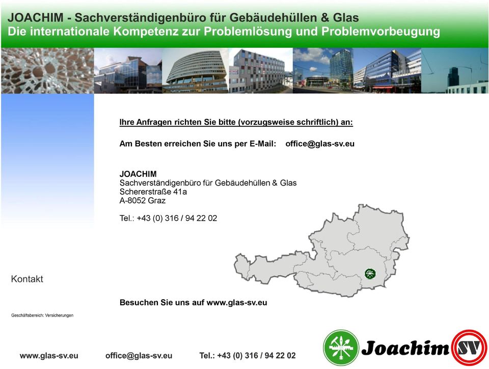 eu JOACHIM Sachverständigenbüro für Gebäudehüllen & Glas