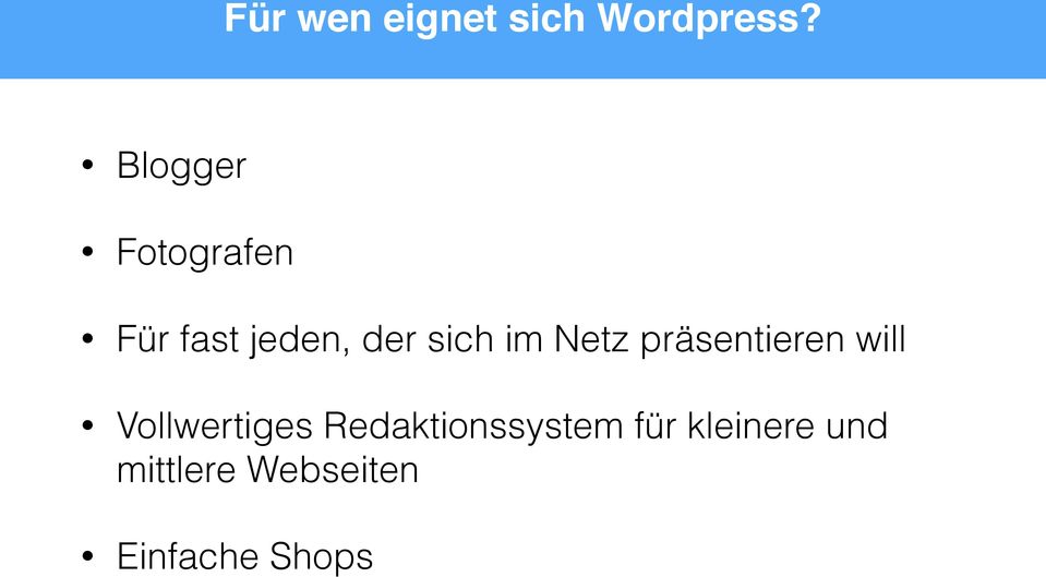 im Netz präsentieren will Vollwertiges