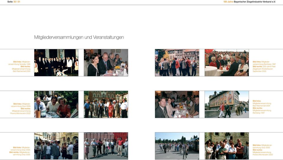 Mitgliederversammlung Florenz/Montecatini 2002 Bild links: Mitgliederversammlung Bad Reichenhall 2004 Bild rechts: Mitgliederversammlung Bamberg 1997 Bild links: