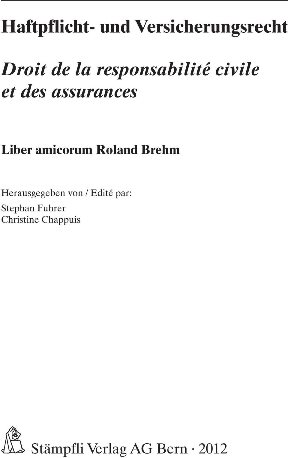 amicorum Roland Brehm Herausgegeben von / Edité par: