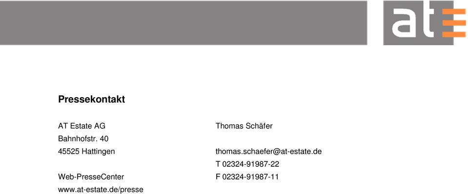 at-estate.de/presse Thomas Schäfer thomas.