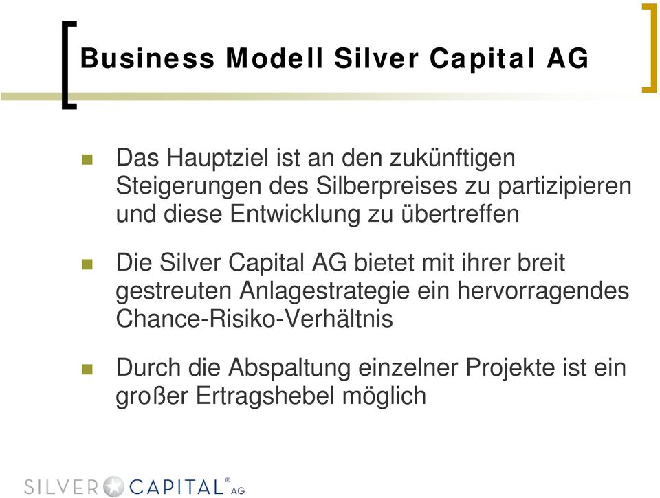 Capital AG bietet mit ihrer breit gestreuten Anlagestrategie ein hervorragendes
