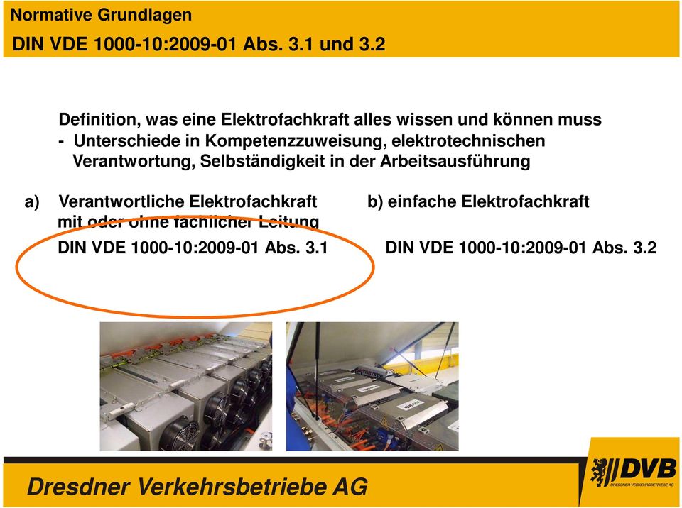 Kompetenzzuweisung, elektrotechnischen Verantwortung, Selbständigkeit in der Arbeitsausführung