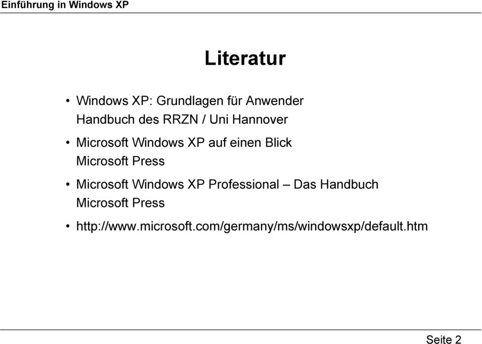 Press Microsoft Windows XP Professional Das Handbuch Microsoft