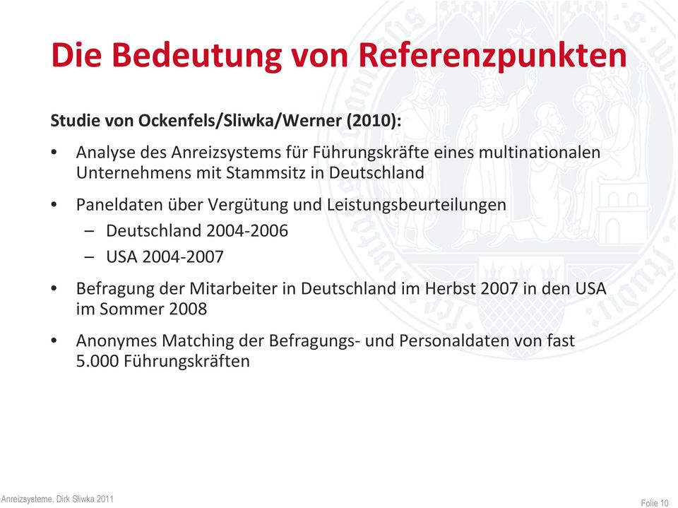 Leistungsbeurteilungen Deutschland 2004-2006 USA 2004-2007 Befragung der Mitarbeiter in Deutschland im Herbst