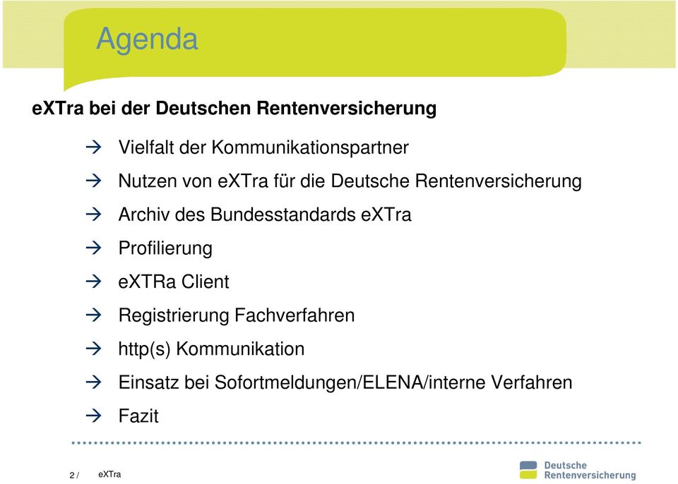 Archiv des Bundesstandards Profilierung extra Client Registrierung