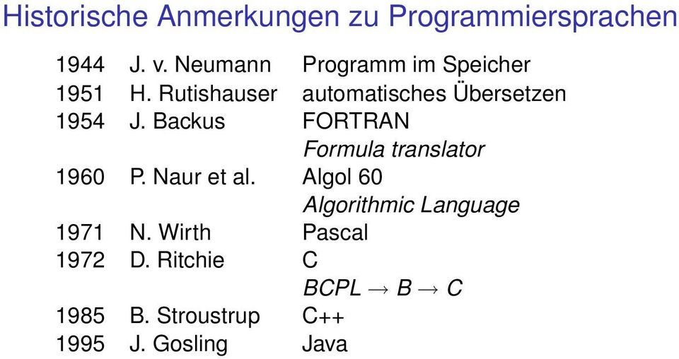 Rutishauser automatisches Übersetzen 1954 J.