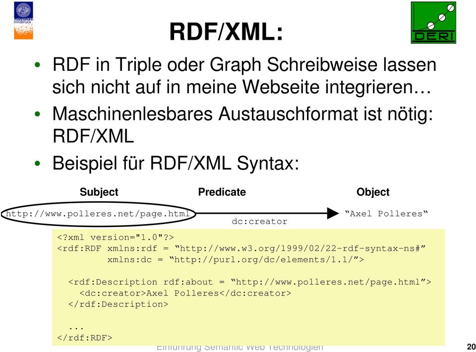 xml version="1.0"?> <rdf:rdf xmlns:rdf = http://www.w3.org/1999/02/22-rdf-syntax-ns# xmlns:dc = http://purl.org/dc/elements/1.