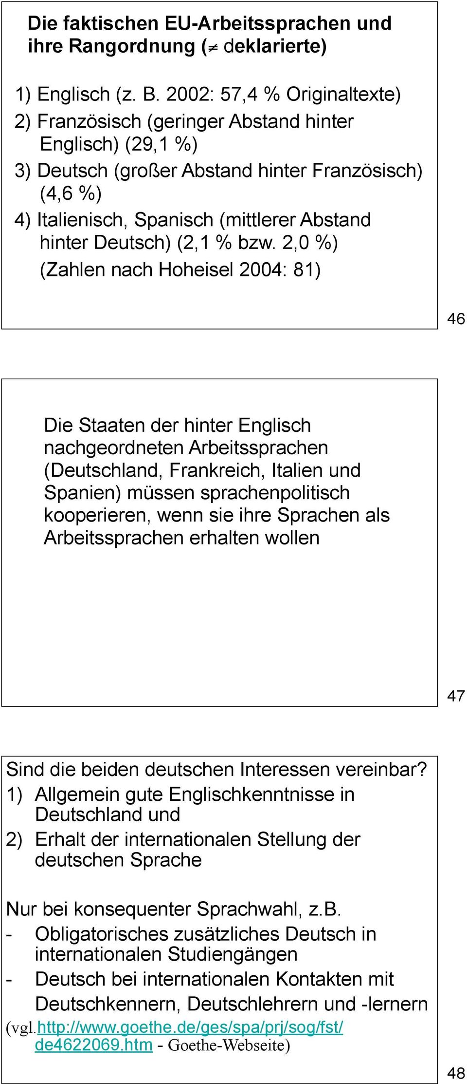 Deutsch) (2,1 % bzw.