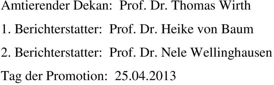 Dr. Heike von Baum 2.