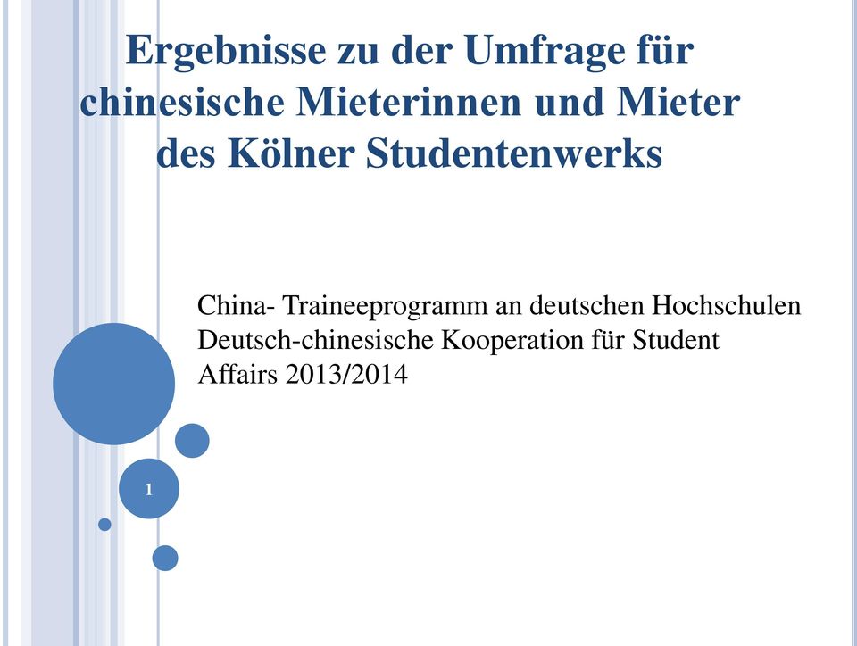 China- Traineeprogramm an deutschen Hochschulen