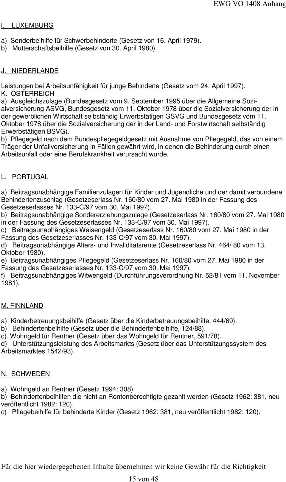 September 1995 über die Allgemeine Sozialversicherung ASVG, Bundesgesetz vom 11.