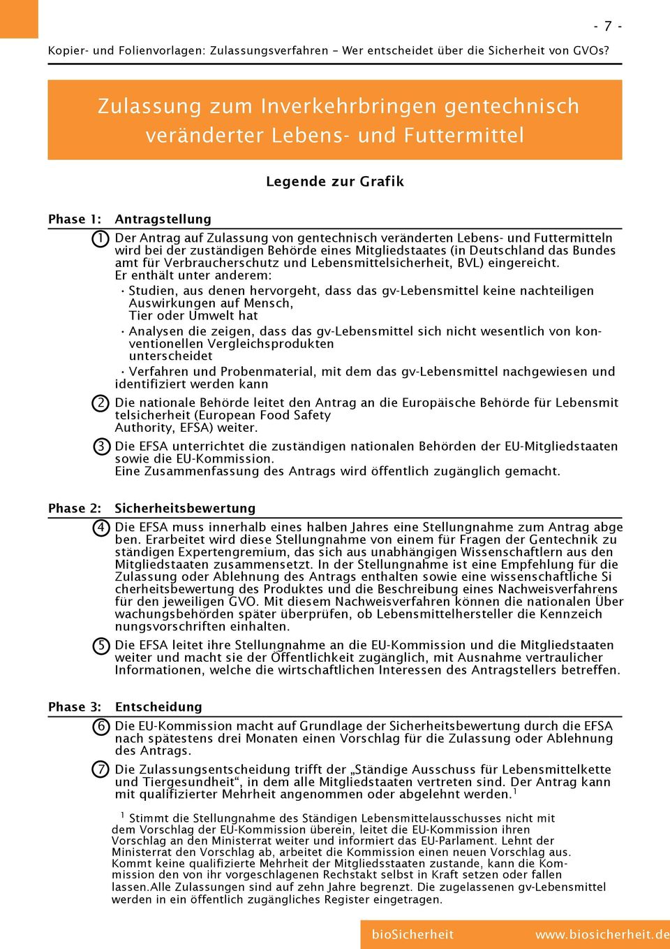 Er enthält unter anderem: Studien, aus denen hervorgeht, dass das gv-lebensmittel keine nachteiligen Auswirkungen auf Mensch, Tier oder Umwelt hat Analysen die zeigen, dass das gv-lebensmittel sich