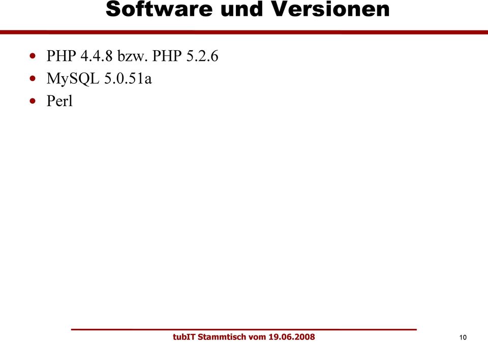 6 MySQL 5.0.