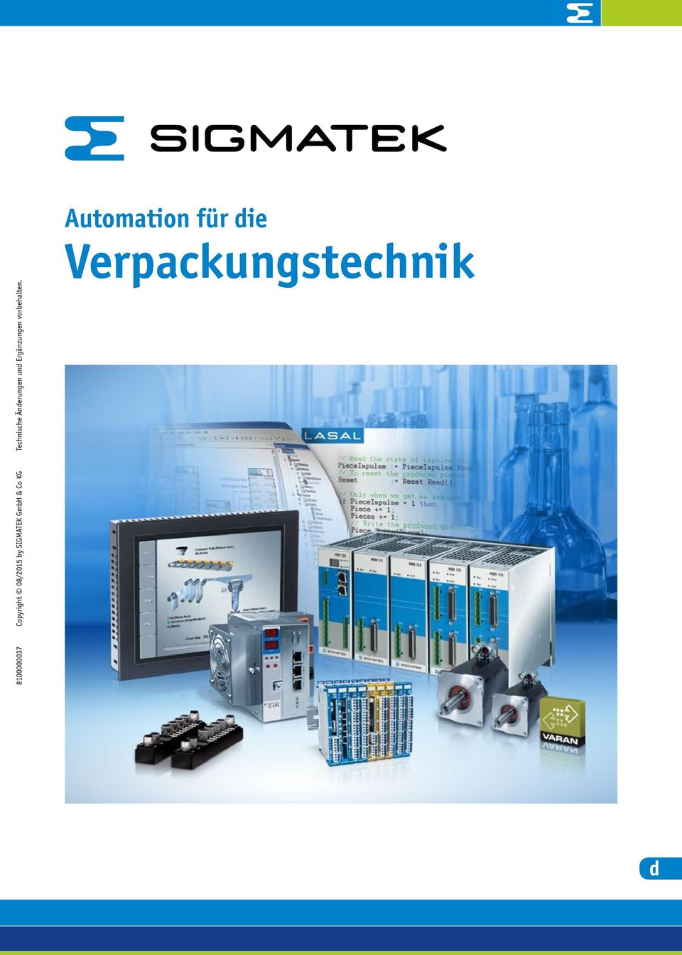 Copyright 08/2015 by SIGMATEK GmbH
