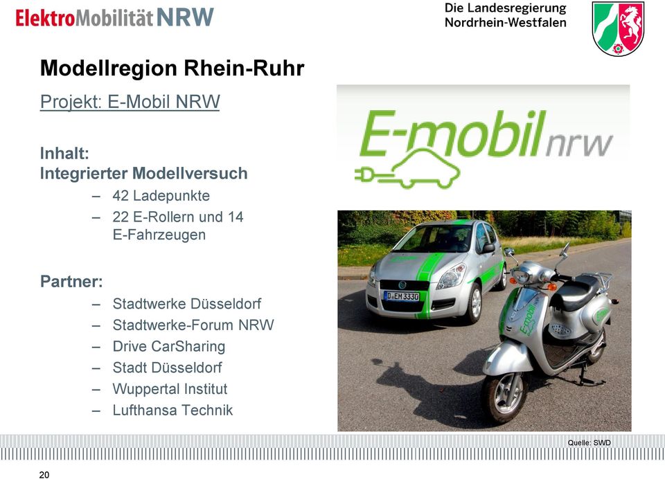 Partner: Stadtwerke Düsseldorf Stadtwerke-Forum NRW Drive