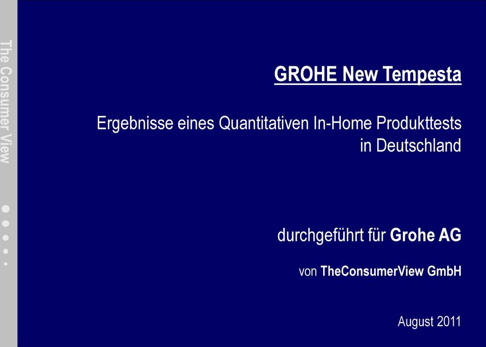 Deutschland durchgeführt für Grohe AG