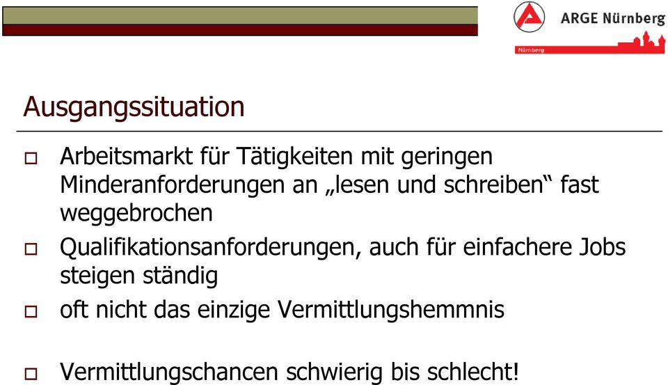 Qualifikationsanforderungen, auch für einfachere Jobs steigen