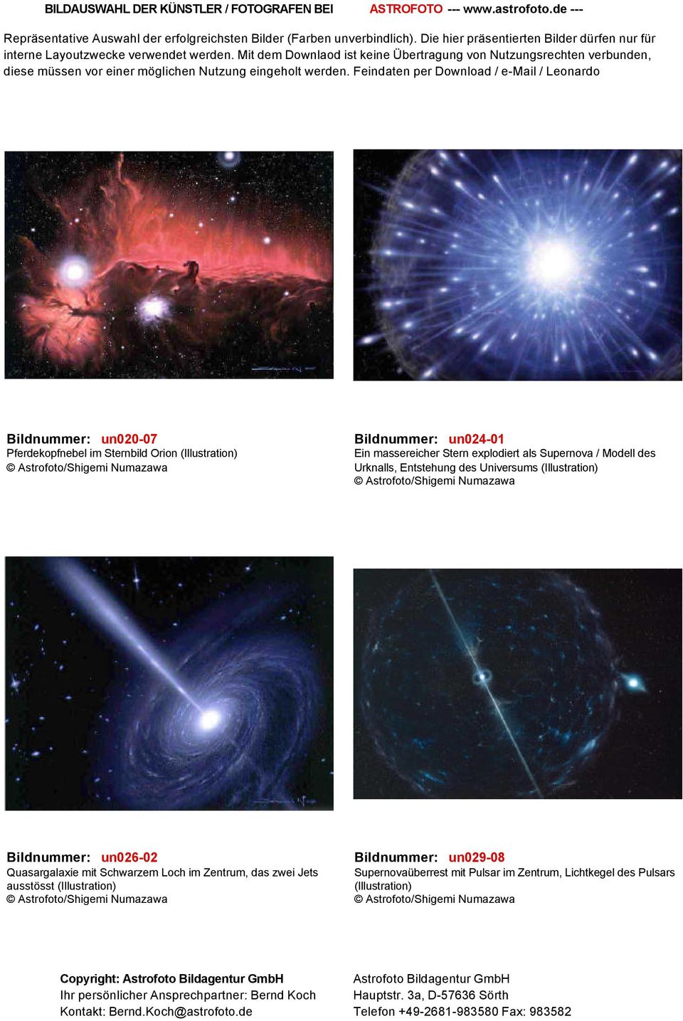 Universums Bildnummer: un026-02 Quasargalaxie mit Schwarzem Loch im Zentrum, das zwei