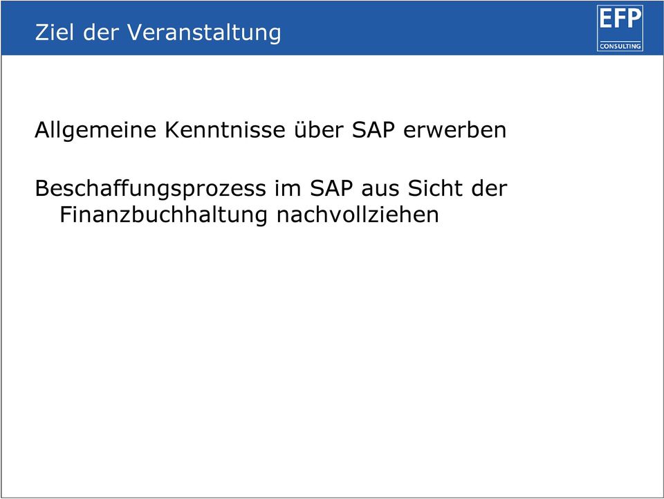Beschaffungsprozess im SAP aus