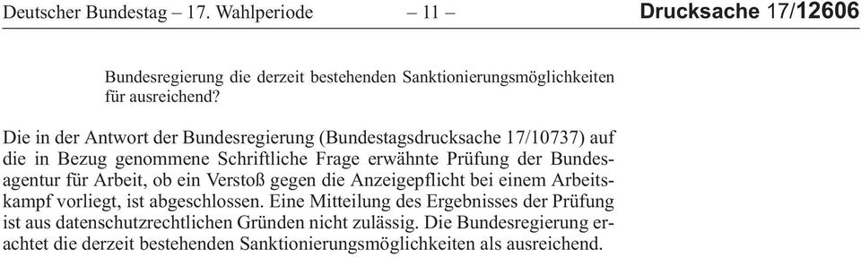 DieinderAntwortderBundesregierung (Bundestagsdrucksache17/10737)auf