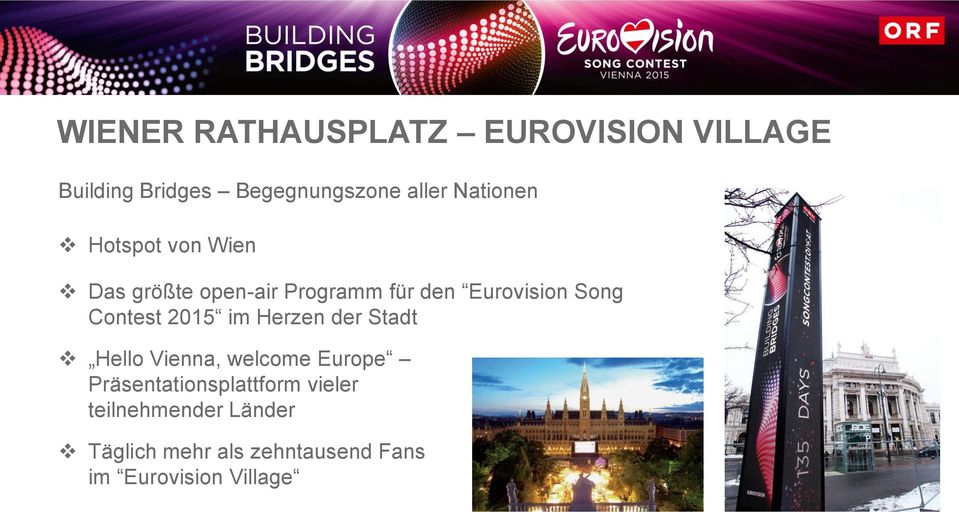 Contest 2015 im Herzen der Stadt Hello Vienna, welcome Europe