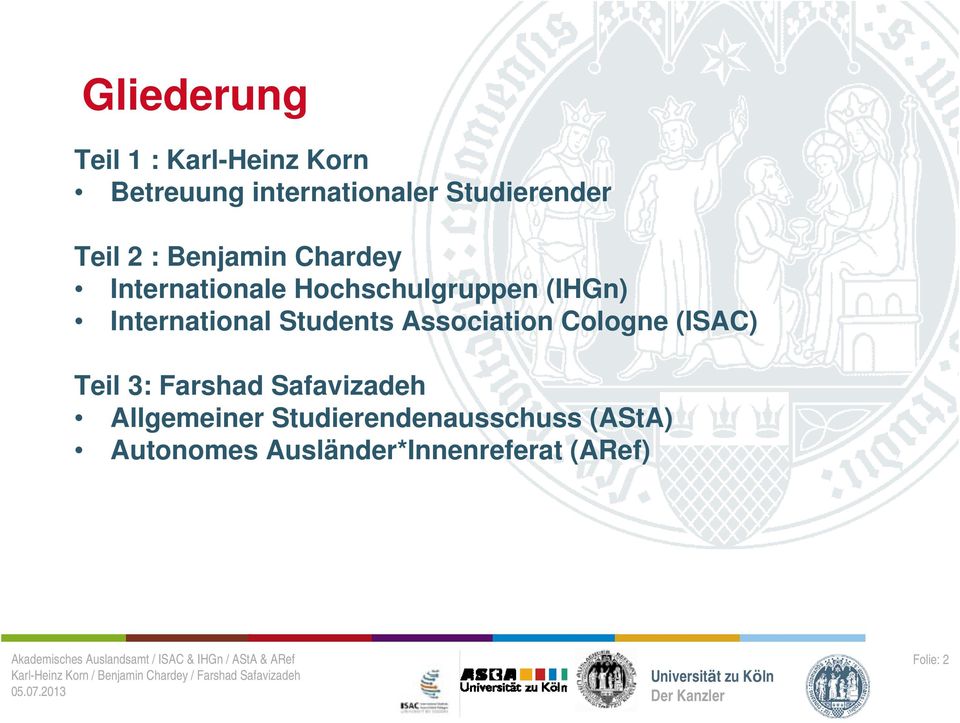 International Students Association Cologne (ISAC) Teil 3: Farshad