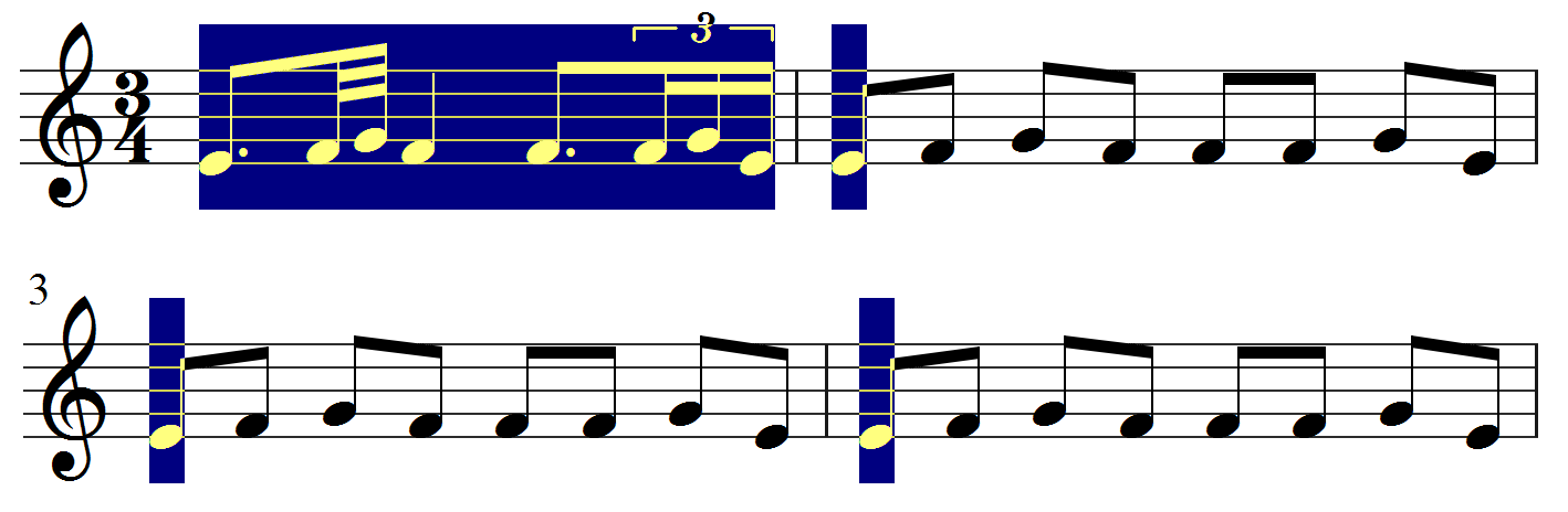 176 8.12 Notenwert Die Umwandlung funktioniert nur, wenn die Länge der markierten Gruppe als einzelne Note darstellbar ist und wenn die Tonfolge einem Triller entspricht.