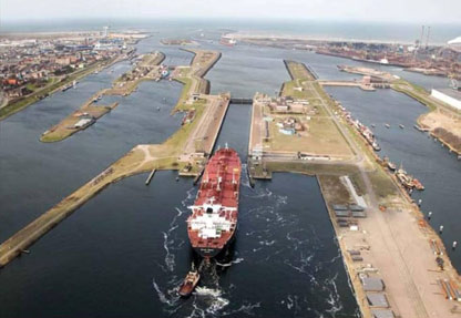Güterverkehrsentwicklung Hafen Amsterdam