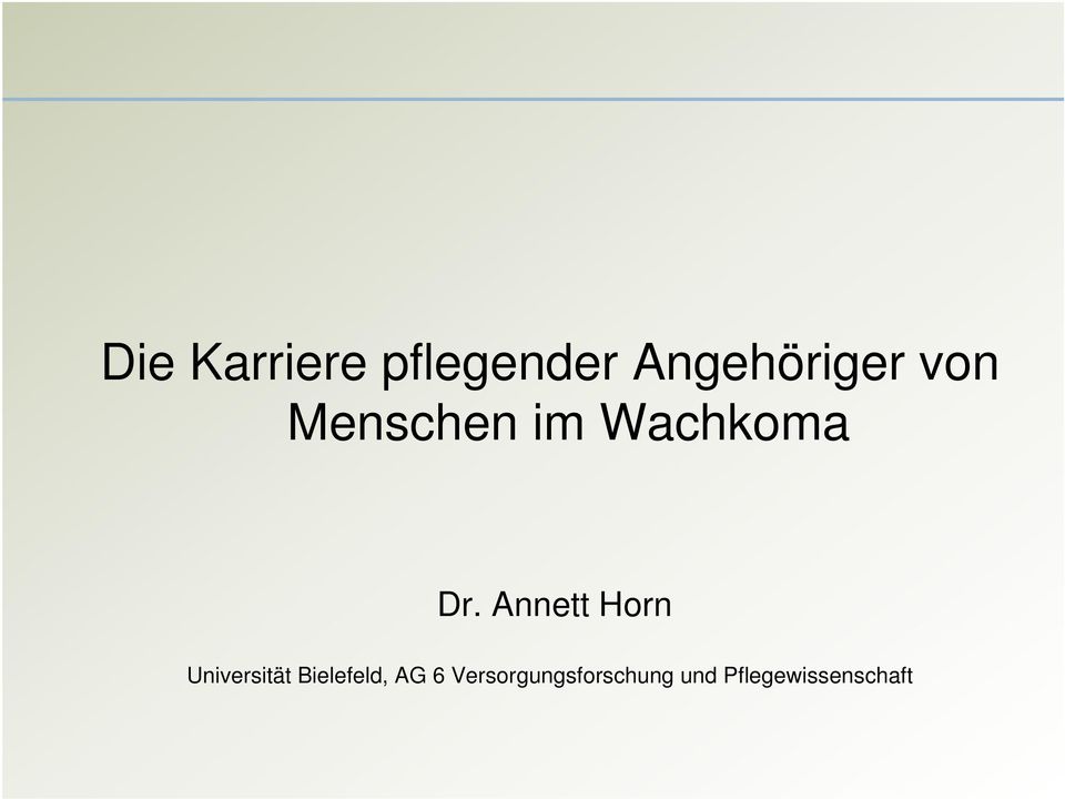 Annett Horn Universität Bielefeld,