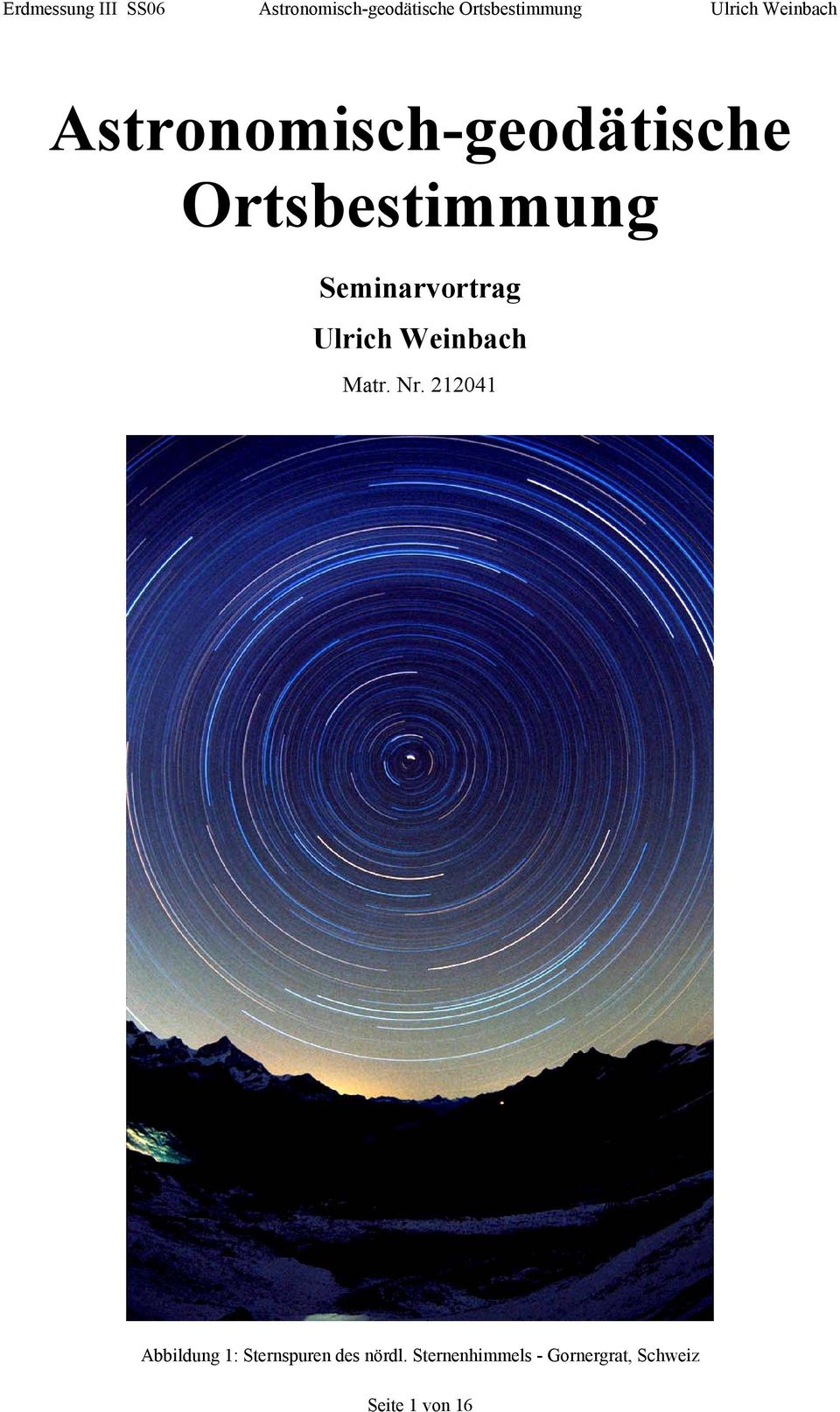Seminarvortrag Ulrich Weinbach Matr. Nr.