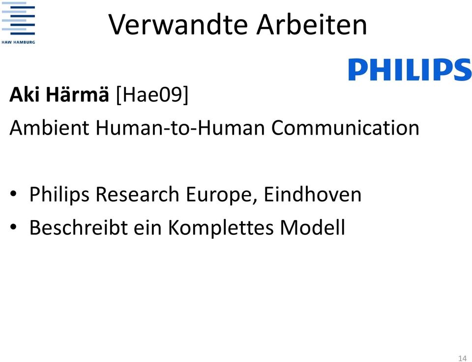 Communication Philips Research