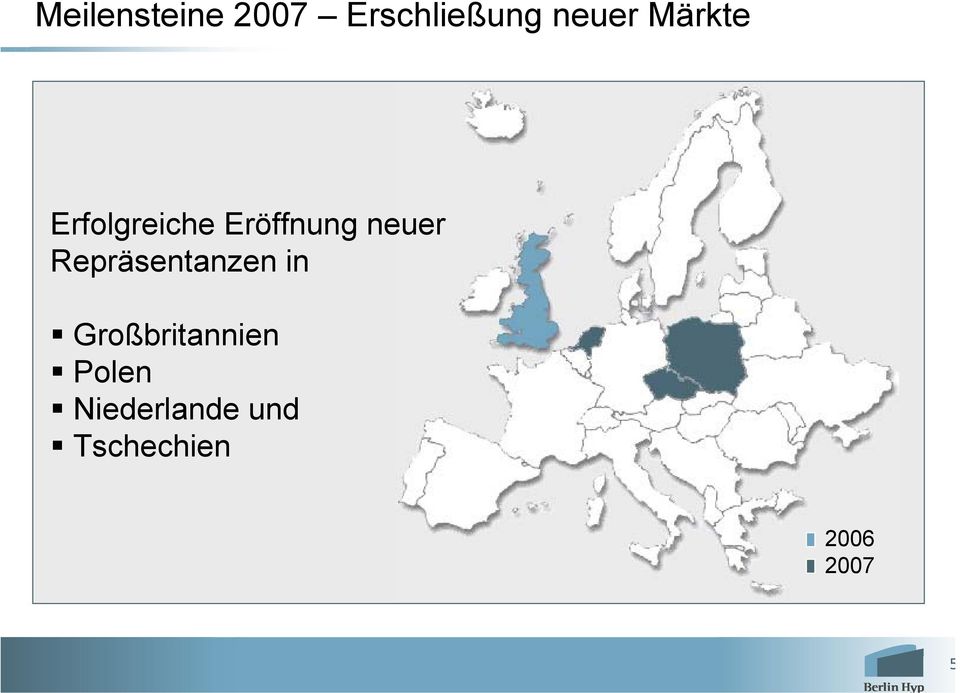 neuer Repräsentanzen in