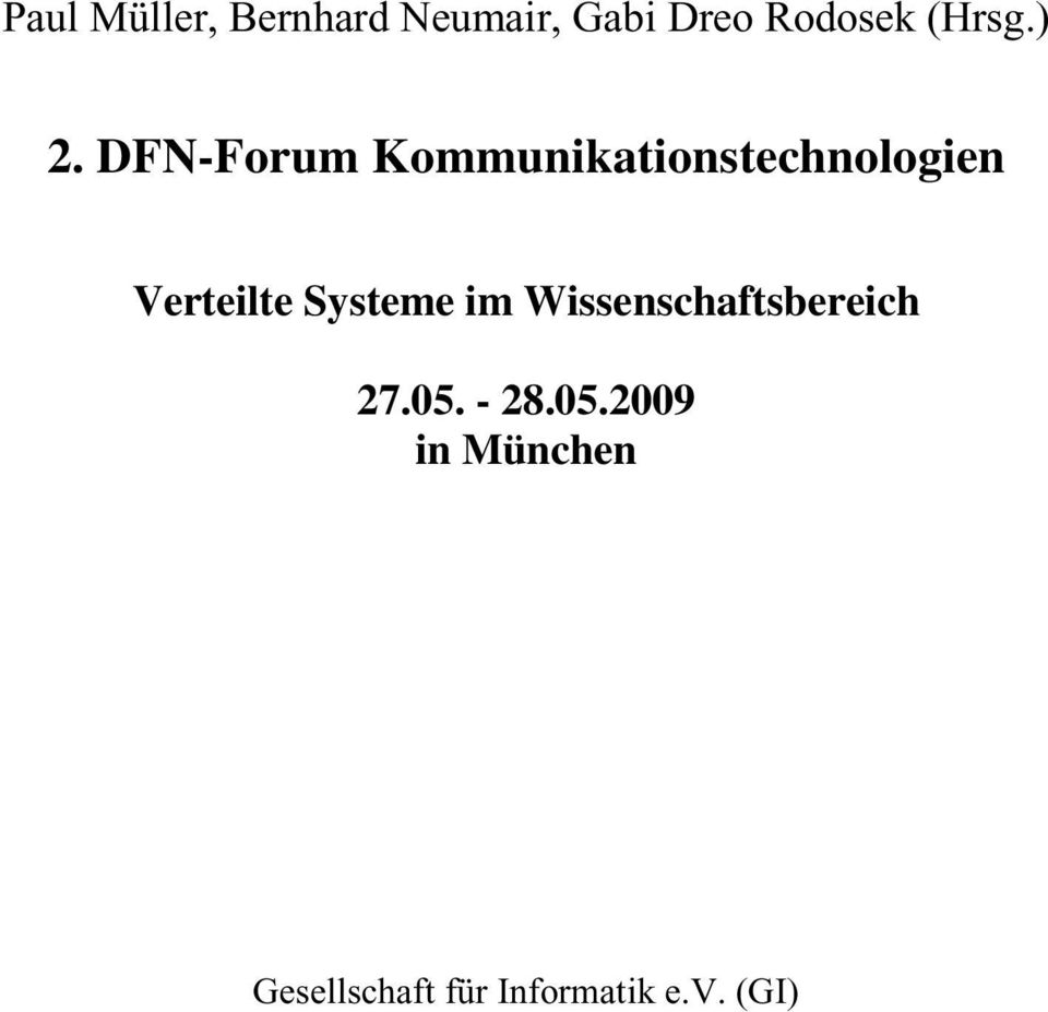 DFN-Forum Kommunikationstechnologien