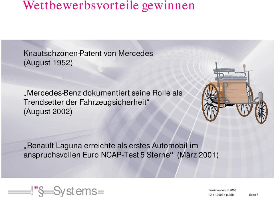 Trendsetter der Fahrzeugsicherheit (August 2002) Renault Laguna