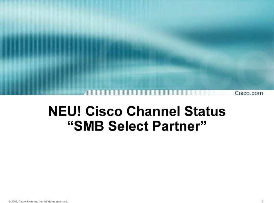 Partner 2002, Cisco