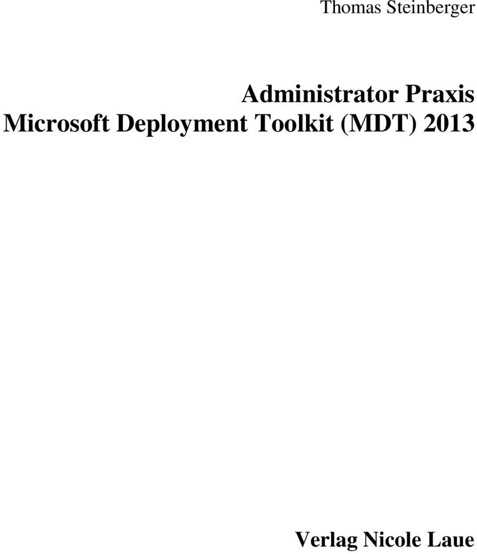 Microsoft Deployment