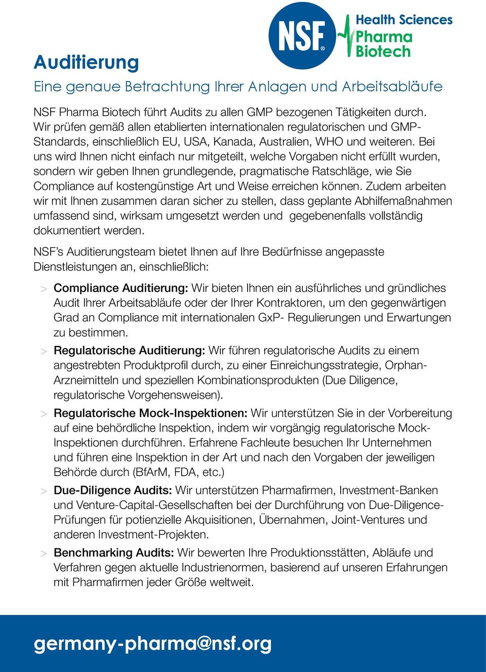 Bei uns wird Ihnen nicht einfach nur mitgeteilt, welche Vorgaben nicht erfüllt wurden, sondern wir geben Ihnen grundlegende, pragmatische Ratschläge, wie Sie Compliance auf kostengünstige Art und