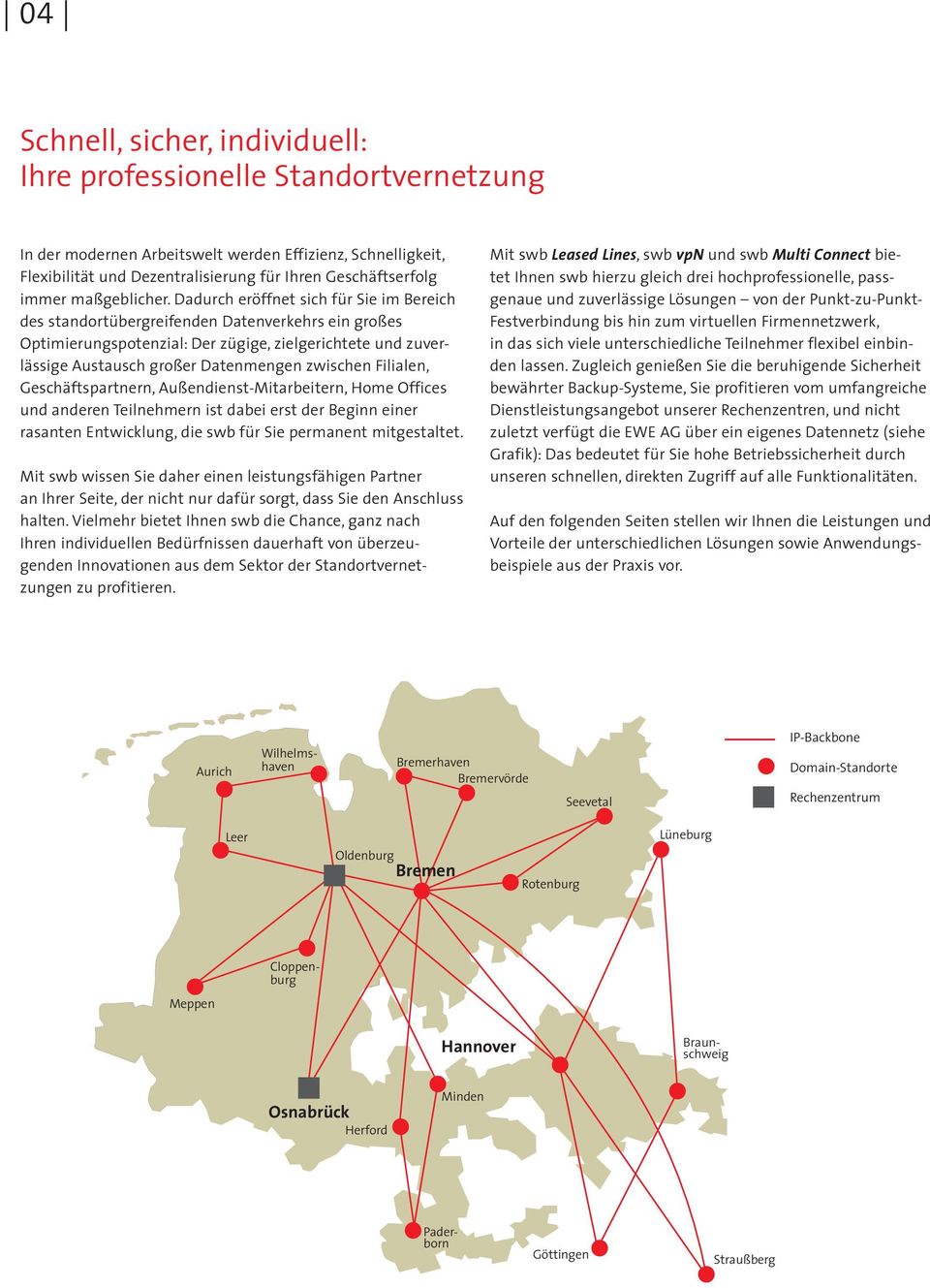 Dadurch eröffnet sich für Sie im Bereich des standortübergreifenden Datenverkehrs ein großes Optimierungspotenzial: Der zügige, zielgerichtete und zuverlässige Austausch großer Datenmengen zwischen