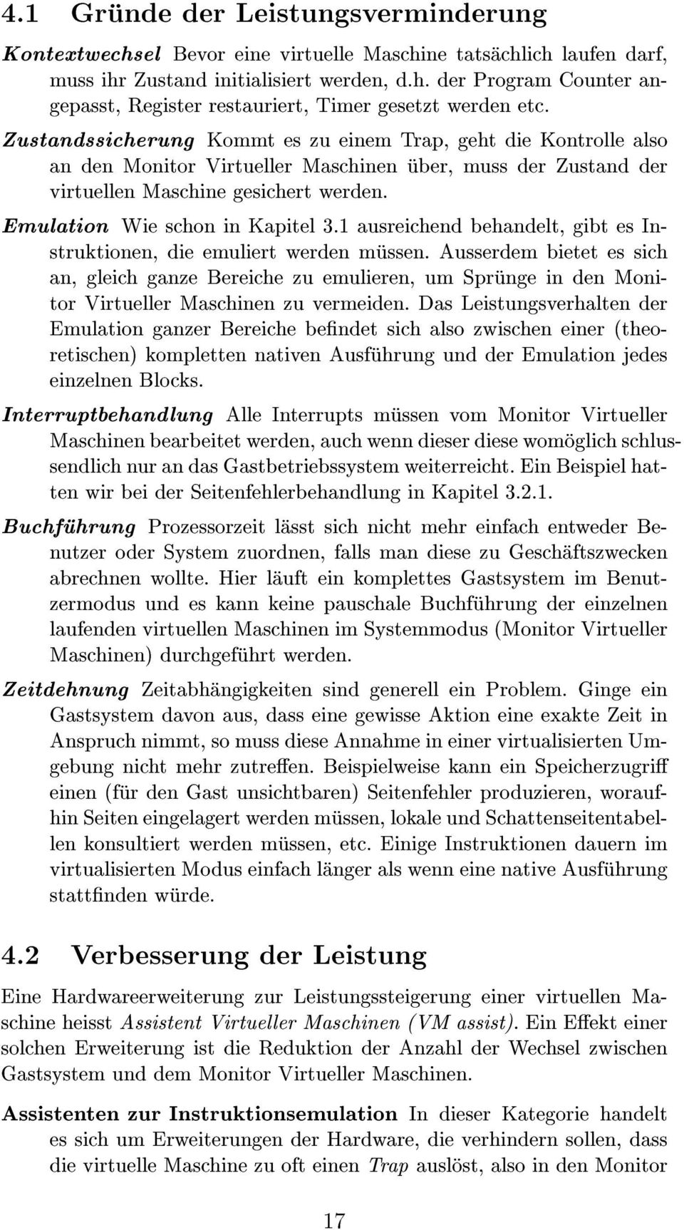 1 ausreichend behandelt, gibt es Instruktionen, die emuliert werden mussen.